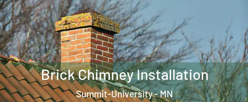 Brick Chimney Installation Summit-University - MN