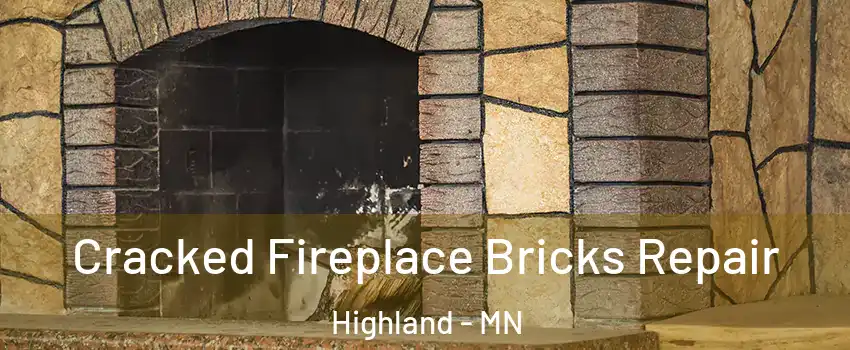 Cracked Fireplace Bricks Repair Highland - MN