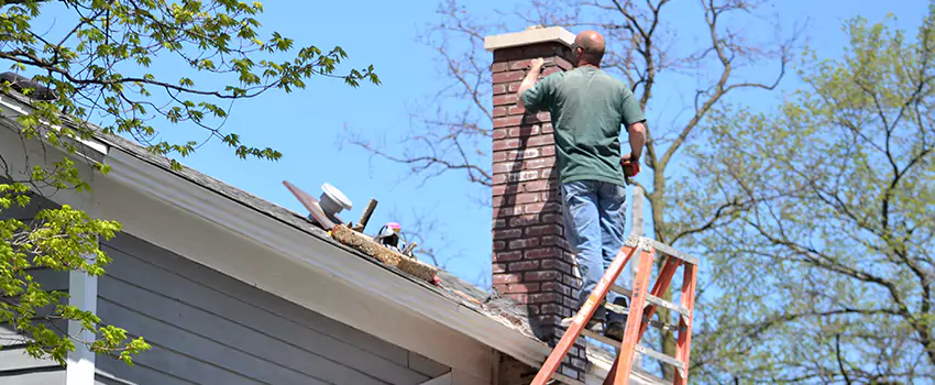 Vinyl and PVC Chimney Flashing Installation in West 7th Federation/Fort Road, MN