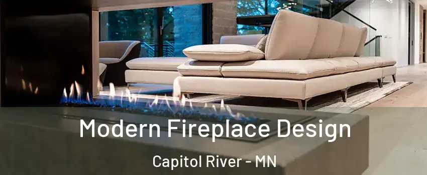 Modern Fireplace Design Capitol River - MN