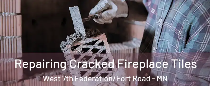 Repairing Cracked Fireplace Tiles West 7th Federation/Fort Road - MN